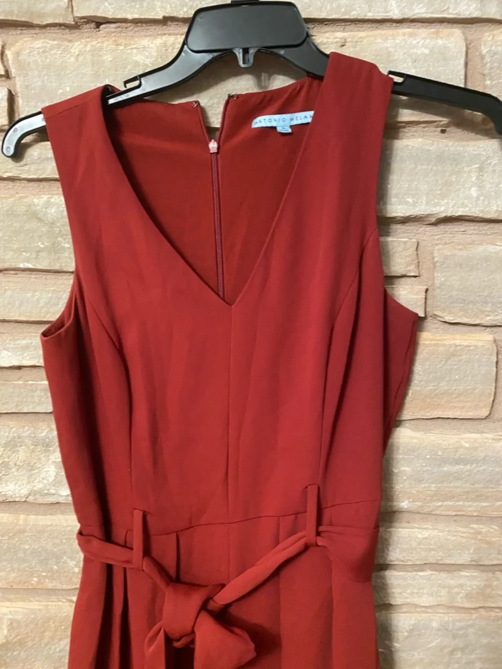 Antonio Melani Wide Leg V-Neck Jumpsuit Size 4